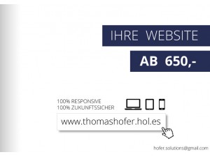 BIETE: professionelles Webdesign ab 650 (Für Ihre NEUE Website oder Aufbesserung/ modernisierung Ihrer bestehenden Website)