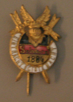 Anstecknadel Salzburg 1884