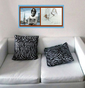 Erotisches Kunstwerk gestaltet und signiert vom verstorbenen Beatle JOHN LENNON! Blickfang! Dekorativ! Zeitlos! Wanddeko. Geschenkidee. Souvenir. NEU