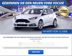 Auto Gewinnspiel : Ford Focus