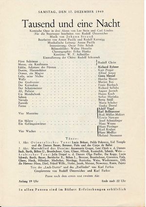 Theaterprogramme 1940-1950