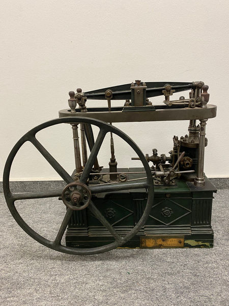 Antike, große Dampfmaschine / Beam Steam Engine Model - James Watt