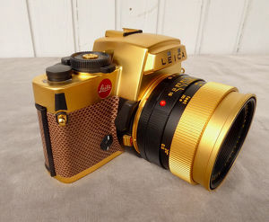 Leica R4 Gold- Edition, mit Gold Summilux-R 1,4/50mm