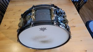Yamaha Paul Leim SD465PL Nahtlos Chrom über Messing Snare Drum