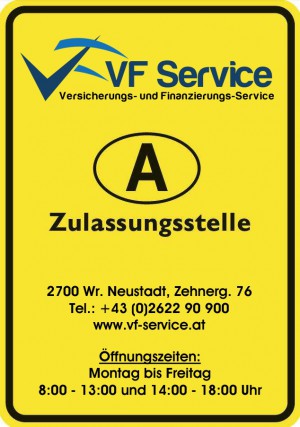 VF Service - KFZ Zulassungsstelle bis 18 Uhr offen