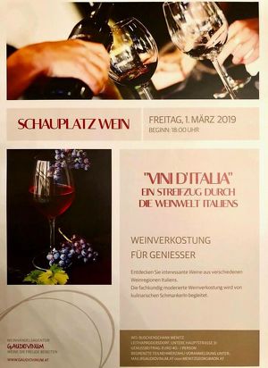 SCHAUPLATZ WEIN - Weinverkostung für Genießer