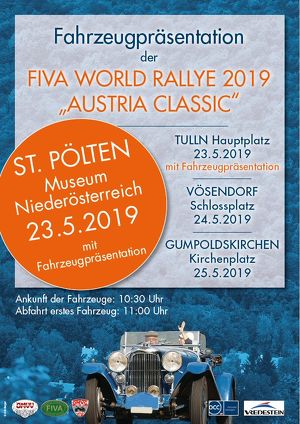FIVA World Rally 2019 - Fahrzeugpräsentation in St. Pölten