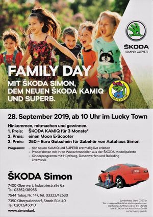 Familientag mit dem Autohaus Simon in der Westernstadt Lucky Town in Großpetersdorf