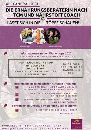 TCM  Koch - Workshop im Element HOLZ