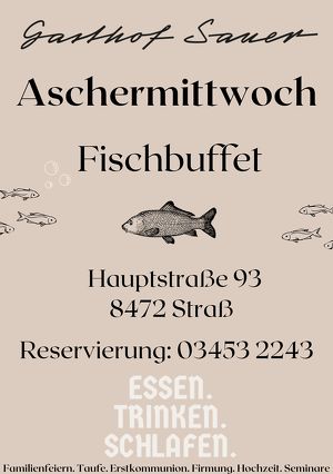 Aschermittwoch Fischbuffet